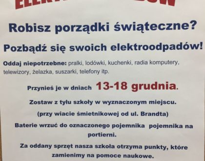 Świąteczna zbiórka elektroodpadów