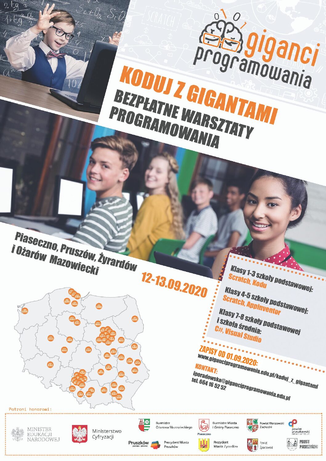 Koduj z Gigantami - zapisy już 1.09