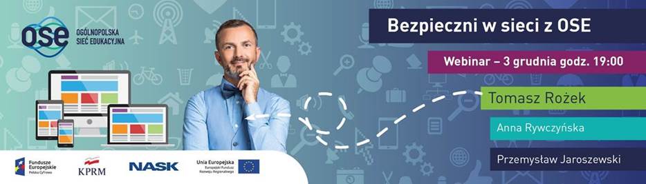 Bezpieczni w sieci z OSE – zapraszamy na webinar!