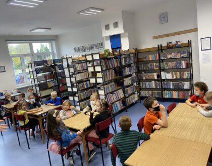 Lekcje biblioteczne w klasach pierwszych