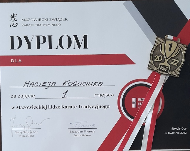 Złoty medal dla naszego ucznia!